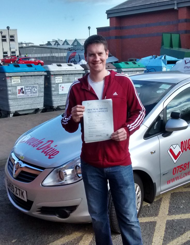 Ian from Newcraighall, enjoyed his driving lessons